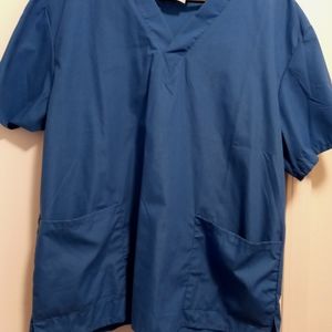 Blue medical scrub set